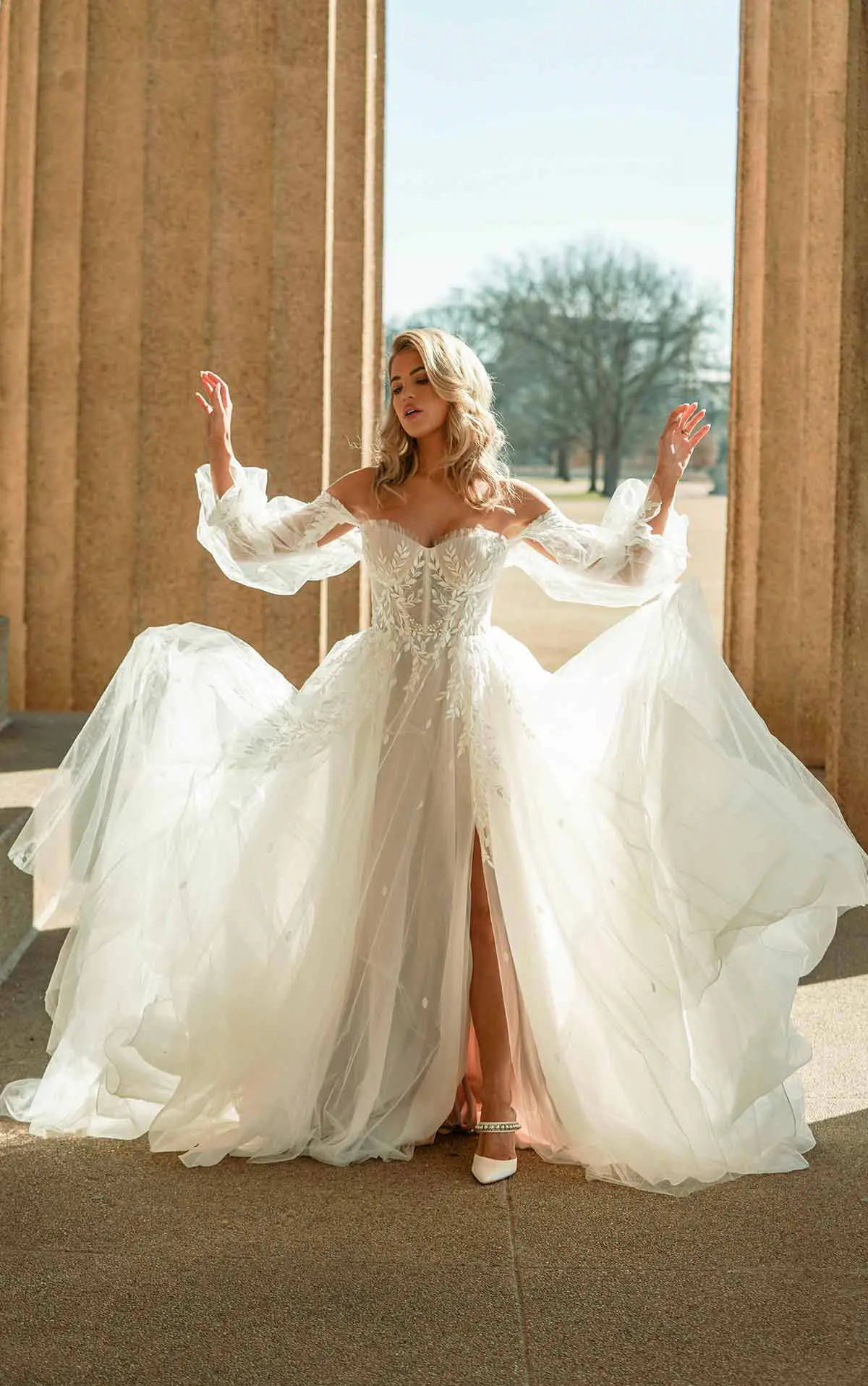 D2723 Essense of Australia wedding dress at Precious Memories