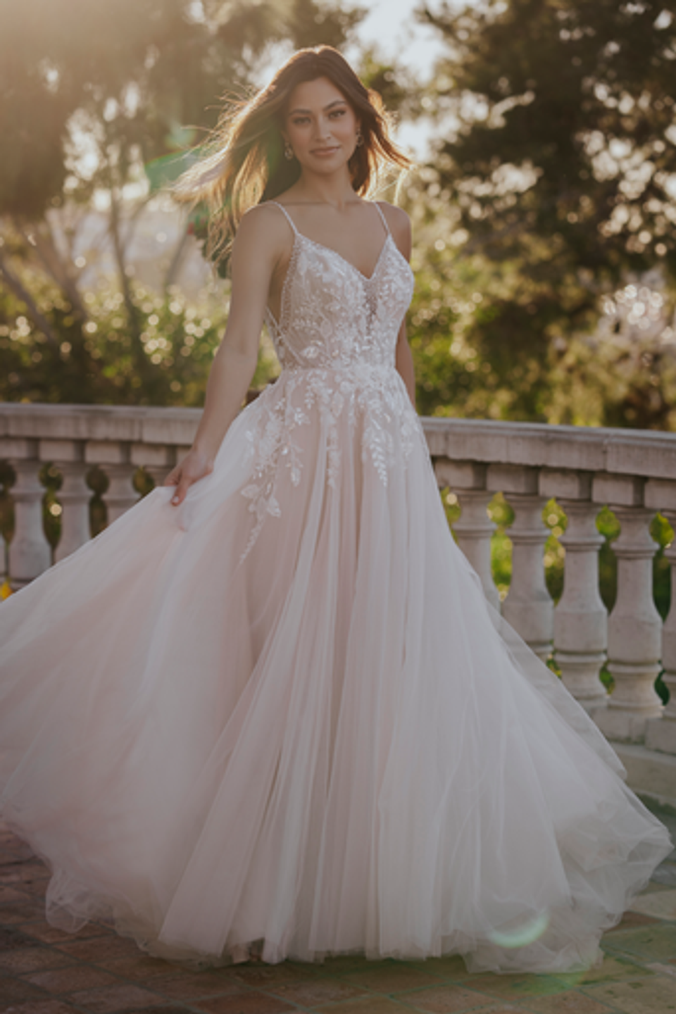 R3657-Allure Bridal-Pure Bridal-Pure romance at every turn, this softly shimmering A-line gown features sequins, beadwork and dimensional lace-Edmonton Bridal Shop-Edmonton Wedding Shop-Edmonton Wedding gown dress