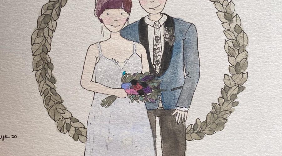 wedding, wedding portraits, lianna, i saw sparks, i saw sparks illustration, wedding store, wedding dress store, bridal boutique, partners