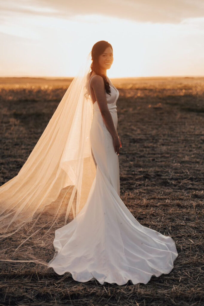Aileen-Rebecca Ingram-Pure Bridal-Murphy-Edmonton Wedding shop, Edmonton bridal shop, slip dress, sheath dress, satin dress